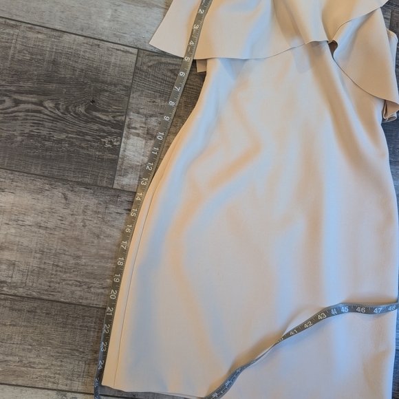 Elizabeth and James One-Shoulder Beige Dress - Picture 9 of 10